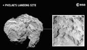 Detalle del sitio donde aterrizará el módulo Philae. (ESA)