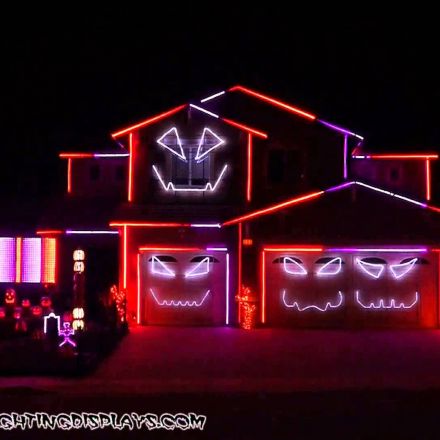 Halloween Light Show 2015 - Ghostbusters (Ray Parker Jr)