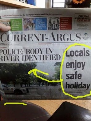 FAIL,headline,body,vacation,newspaper