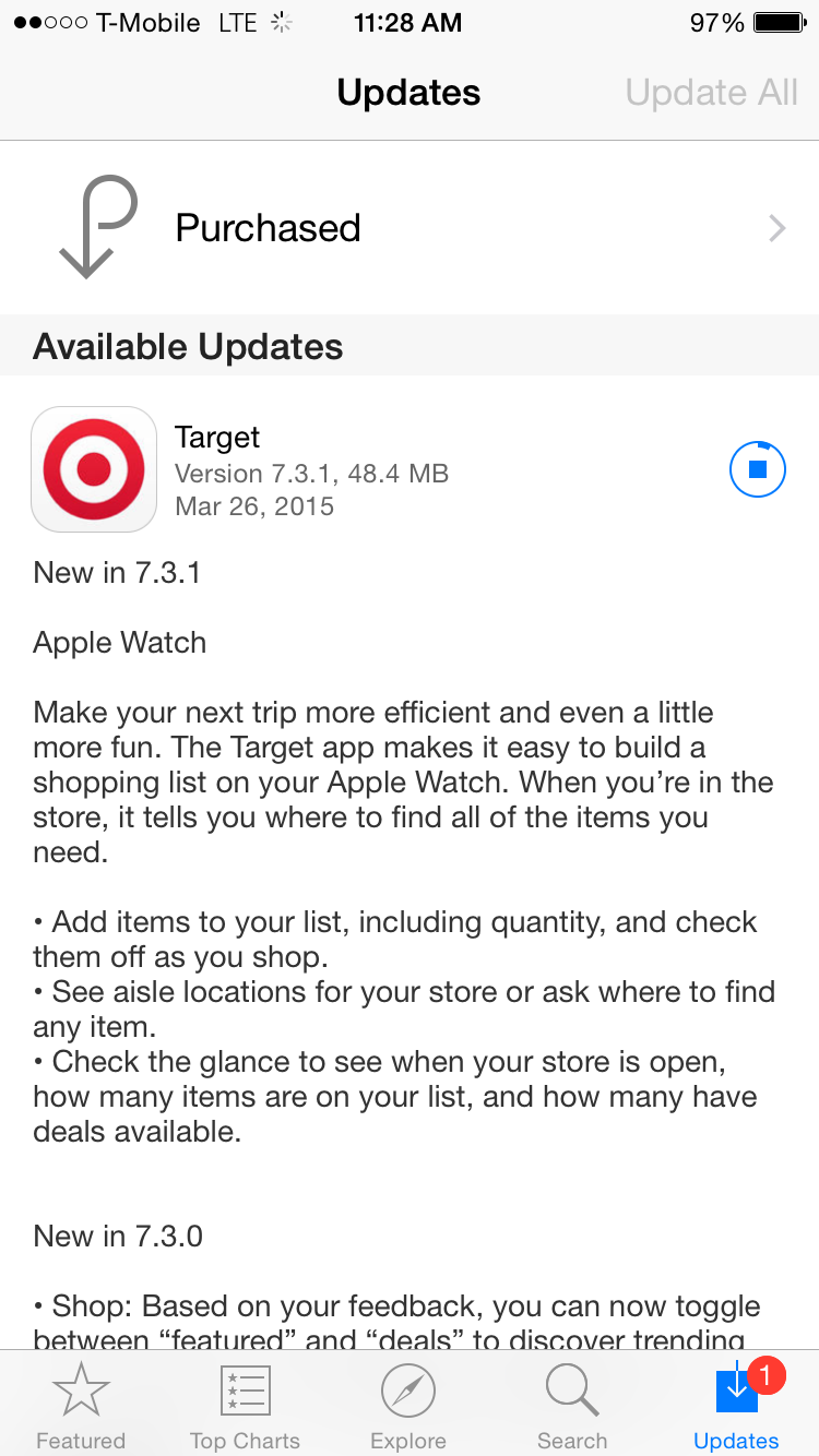 Target 7.3.1 for iOS iPhone screenshot 001