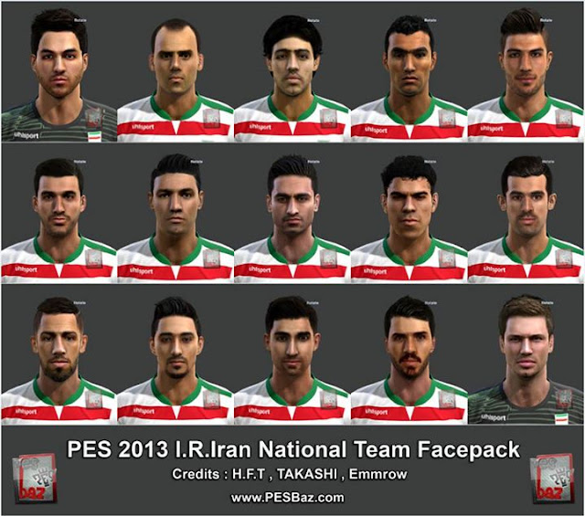 PES 2013 Iran NT Facepack
