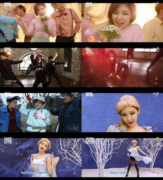Brown Eyed Girls ガイン、IU＆EXO＆「アナ雪」のセクシーバージョンを披露