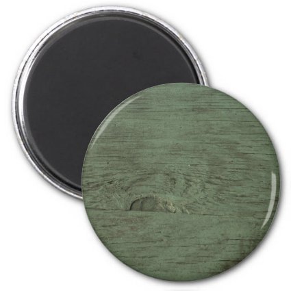 Green Tinted wood grain background Fridge Magnet