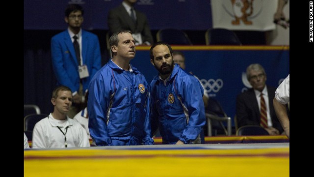 John E. du Pont and Dave Schultz, played in "Foxcatcher" by Steve Carell and Mark Ruffalo, had Olympic dreams until du Pont shot and killed Schultz.