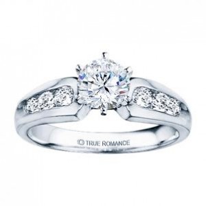 White Gold Classic Engagement Ring