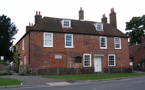 The cottage in Chawton where Jane Austen lived during the last eight years of her life, now Jane Austen's House Museum