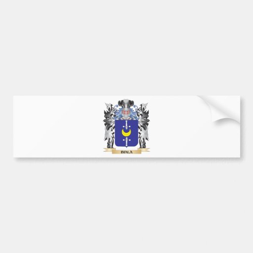 Biala Coat of Arms - Family Crest Car Bumper Sticker