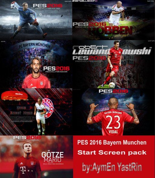 PES 2016 FC Bayern Munich Start Screen