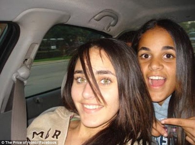 Too young: 18-year-old Amina Said (left) and her sister Sarah were killed in January 2008 in what appears to be an 'honor killing' carried out by their father Yaser Abdel Said