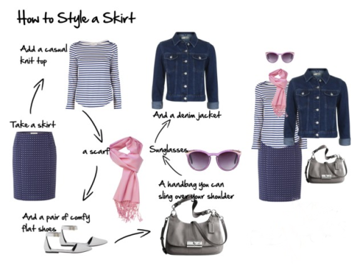 How to style a skirtVia