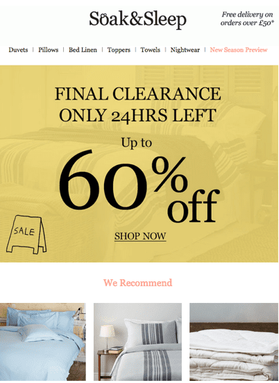 best practice email marketing example 