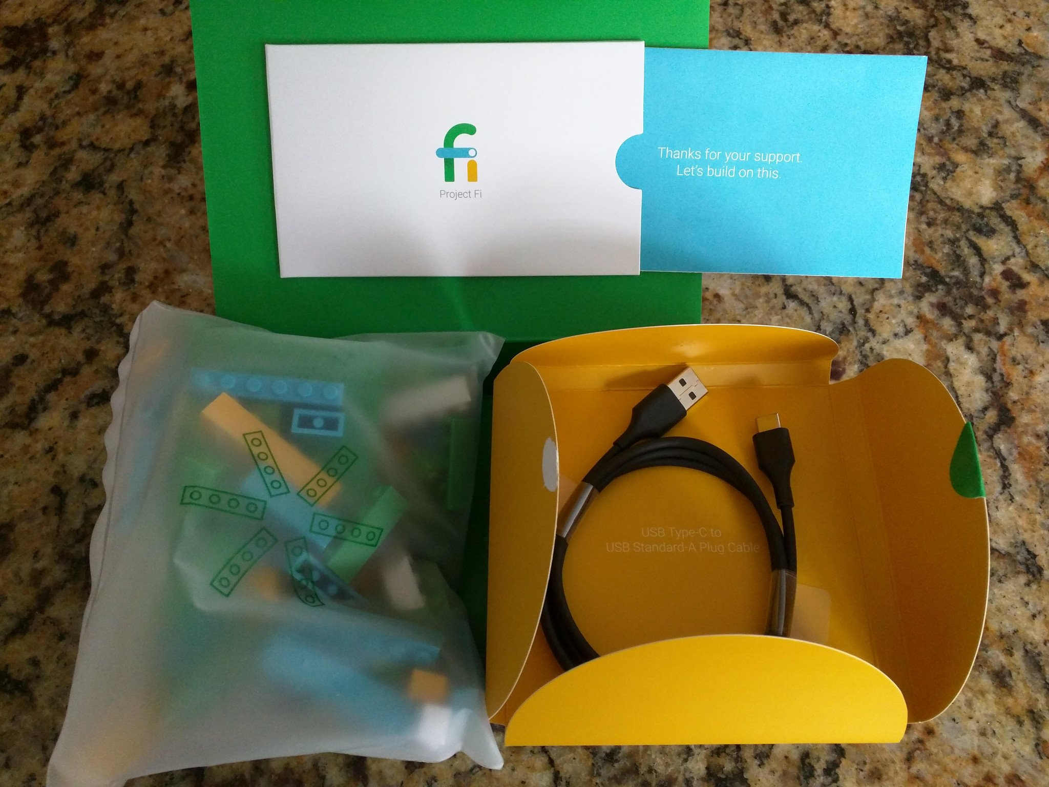 Project Fi is sending out a Lego kit and USB Type-C cable