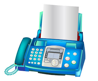 ファックス電話機 Fax machine イラスト素材