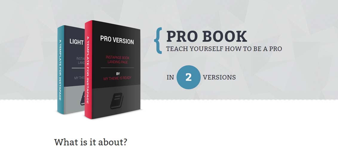 PRO - Instapage Book Landing Page