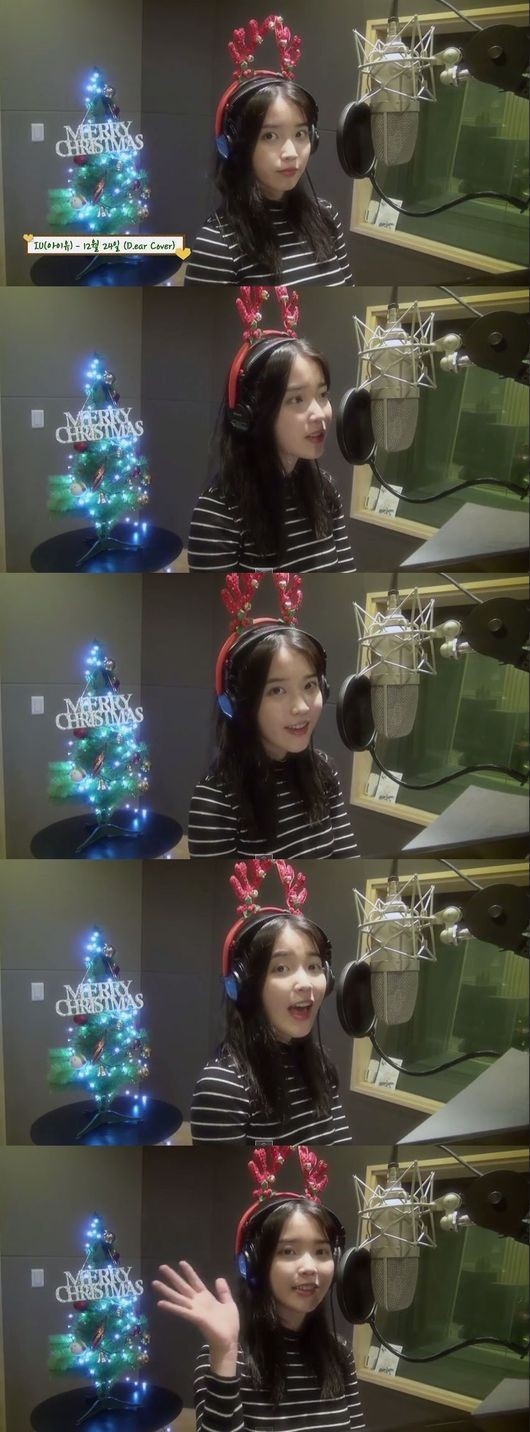 IU、甘いクリスマスプレゼント…d.earの「12月24日」を歌う映像を公開