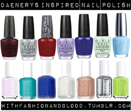Daenerys inspired nail polish by withfashionandblood featuring...