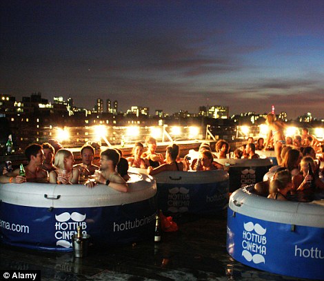 The Hot Tub Cinema shows popular films such as Mean Girls, Austin Powers, Lion King and Dirty Dancing