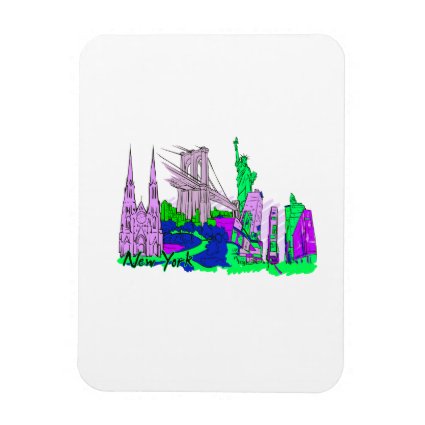 new york citygreen 2 city image.png rectangular photo magnet