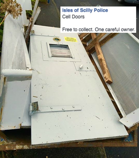 police image A British Police Advertisement for Old Cell Doors is Really a Clever Reminder of Where You DON'T Want to End Up