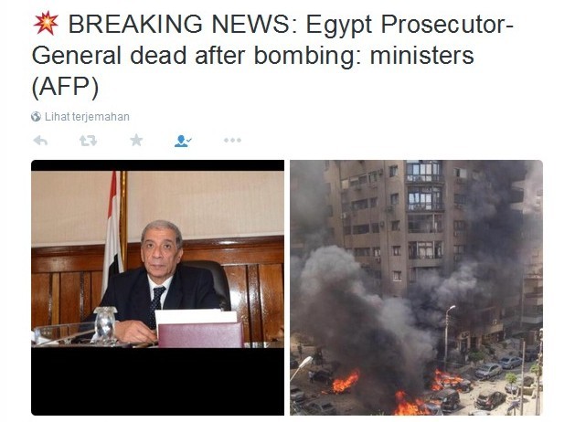 Skenario As-Sisi: Jaksa Agung Mesir Dibunuh, Mursi Digantung!