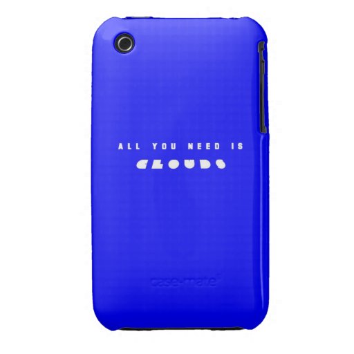 Blue All You Need Clouds Case-Mate iPhone 3 Case