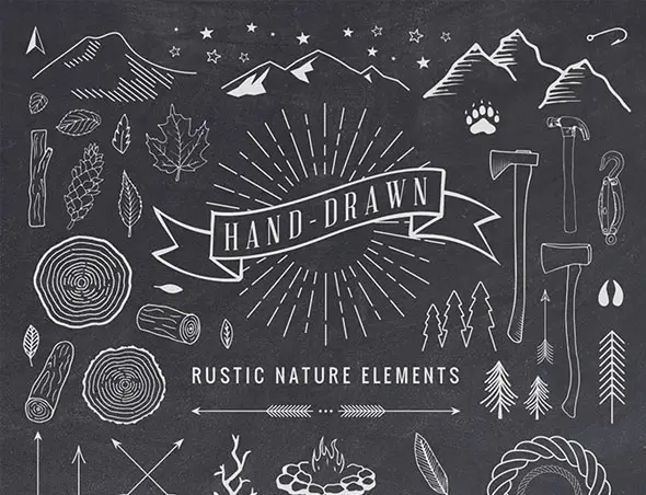 Hand-Drawn-Rustic-Elements