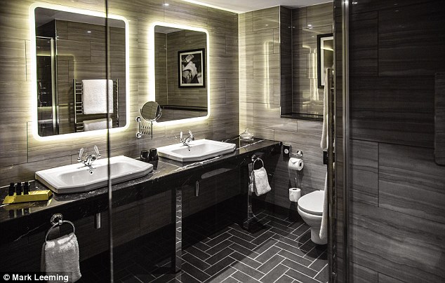 There's nothing old-fashioned about the beautifully crafted bathrooms at the Hotel Gotham