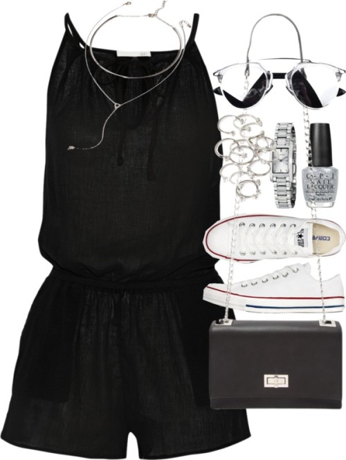 Outfit for summer by ferned featuring mirror glassesSkin black...