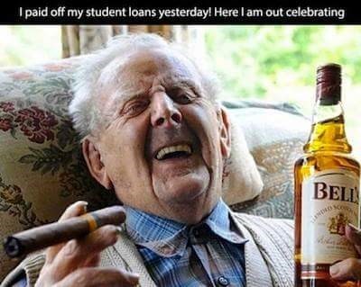 try to pay off your student loans within a hundred years