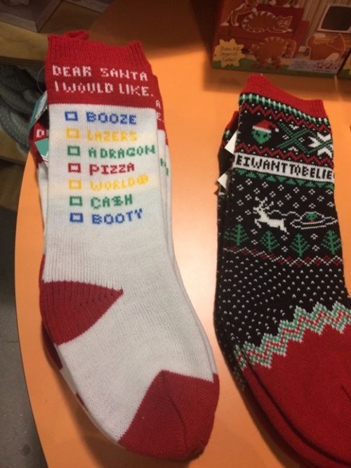 christmas,poorly dressed,list,socks,santa,g rated