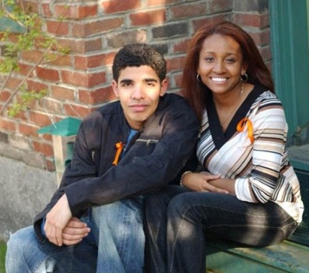 Back in the day: The 29-year-old rapper and 30-year-old actress starred together in Canadian teen drama Degrassi in the early 2000s