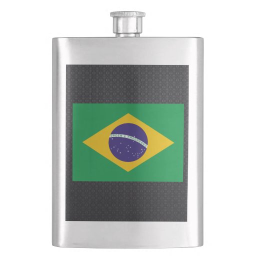 Brazilian flag flasks