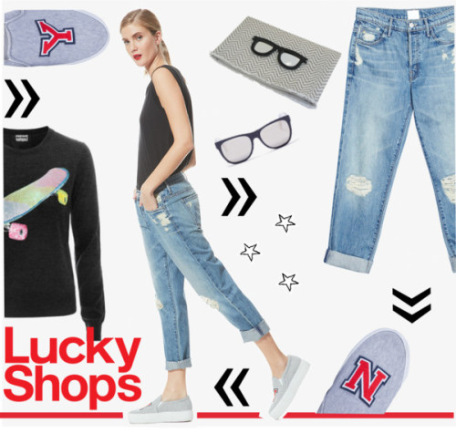 Lucky Shops par natcatt utilisant white bags