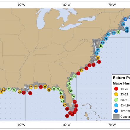 U.S. coastline vulnerability to hurricanes is growing to unprecedented levels