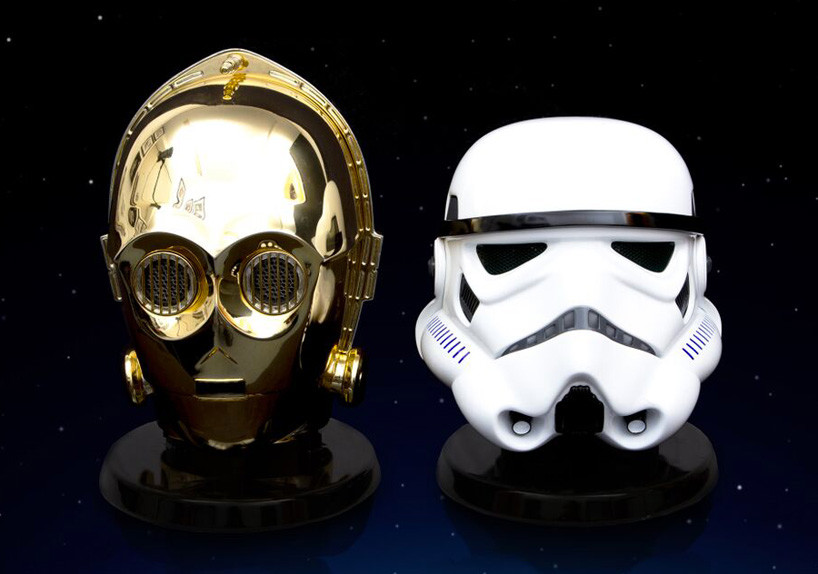 Star Wars Audio System Gold Plated C3po Stormtrooper Heads 08