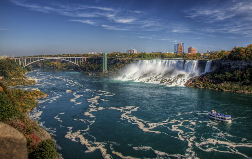 Niagara Falls and teh Rainbow Bridge