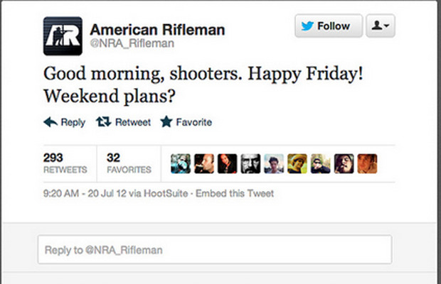 NRA asks how shooters are doing during Aurora shooting