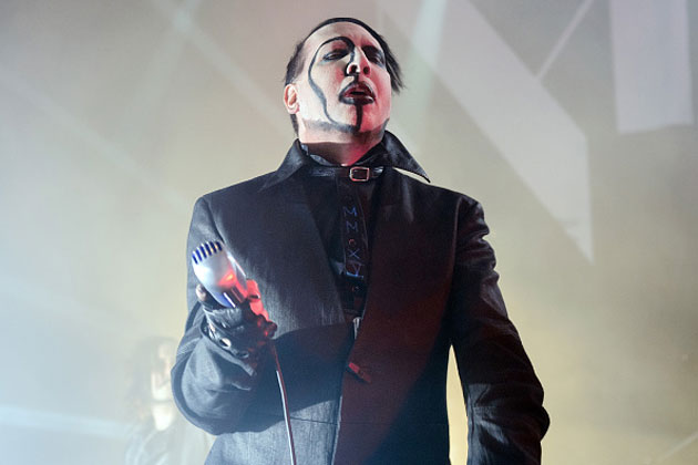 Marilyn Manson at a concert in February 2015