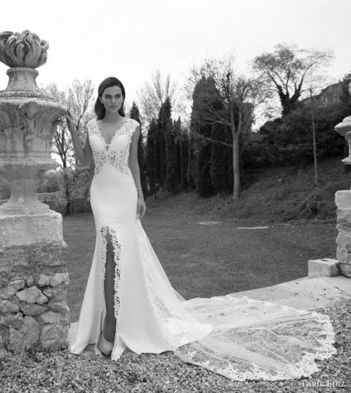 Tarik Ediz White Wedding Dress 2015 Bridal Collection