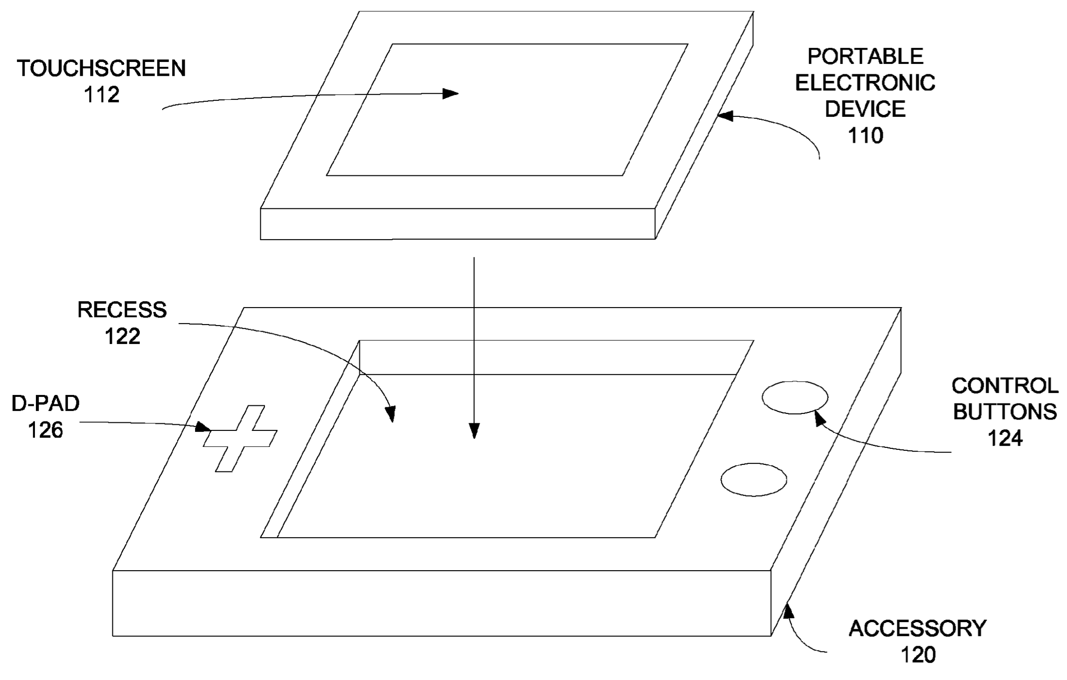 Apple patent snap-on iPhone gaming accessor 001
