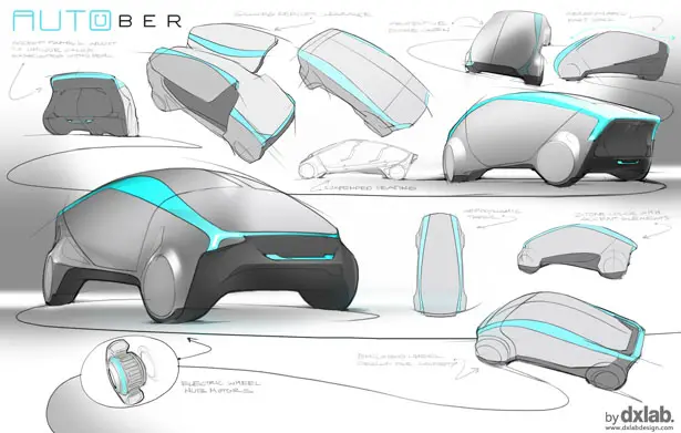Autouber Autonomous Car Design by dxLabDesign