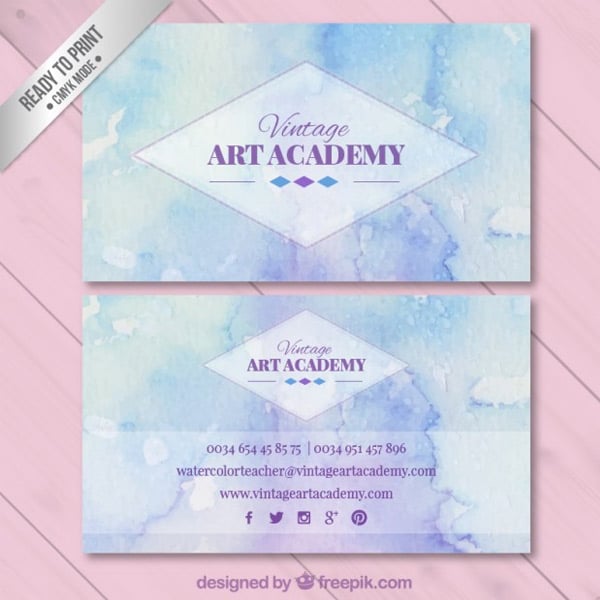 Watercolor-business-card