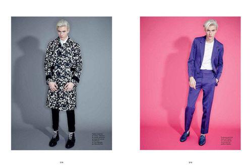 Preppy Punk Editorial featuring Lucky Blue Smith for L'Officiel...
