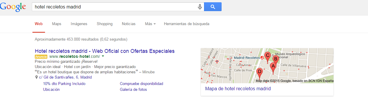 hotel recoletos madrid Buscar con Google