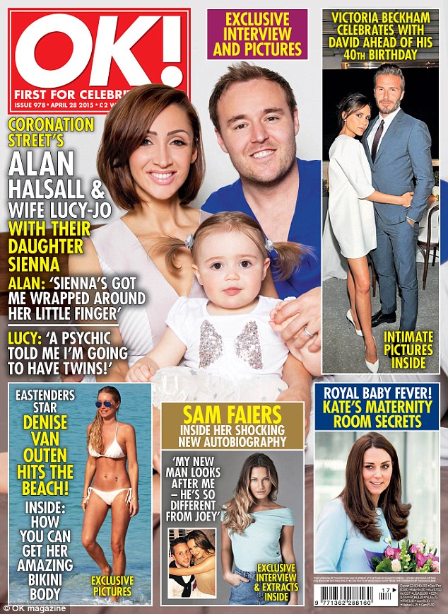 'There's no rush': Corrie's Alan Halsall and his wife Lucy-Jo Hudson, who are parents to 19-month-old daughter Sienna, have no plans to expand their brood anytime soon