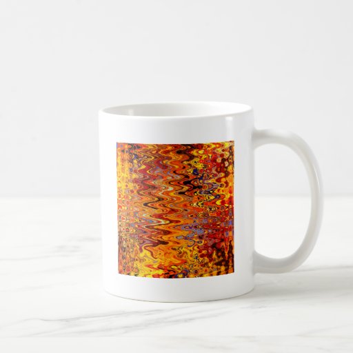 Abstract Painting on Canvas Classic White Coffee Mug