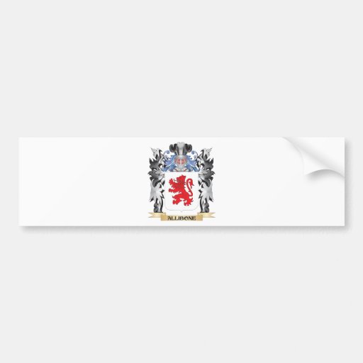 Allibone Coat of Arms - Family Crest Car Bumper Sticker