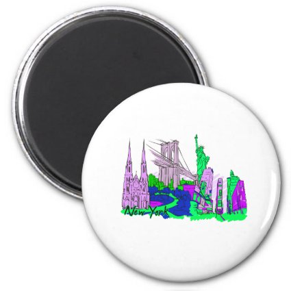 new york citygreen 2 city image.png 2 inch round magnet
