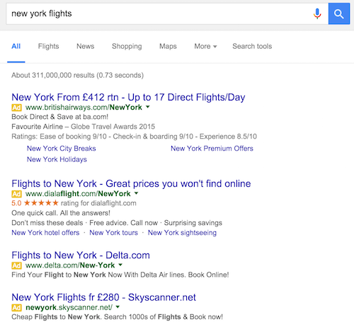 new york flights Google Search