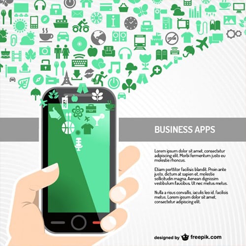 Business-app-free-vector
